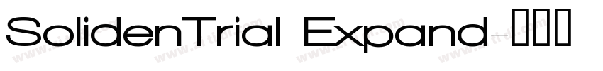 SolidenTrial Expand字体转换